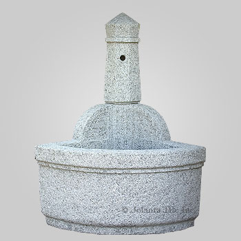 Bishop™ - granite gray wall fountain