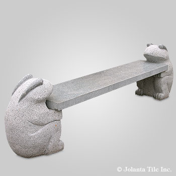 Bull-Frog Bench™ - granite gray bench