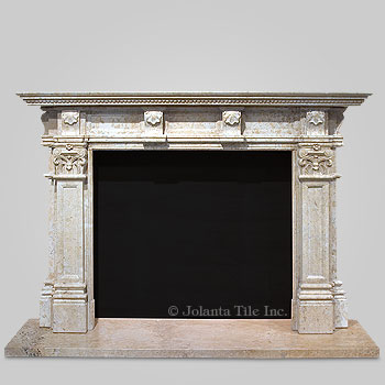 Coventry™ - sandstone traditional fireplace