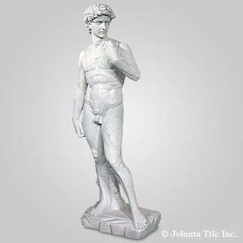 David - marble white historical sculpture