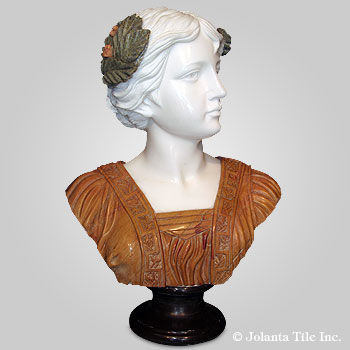 Delicate™ - marble multicolor traditional bust
