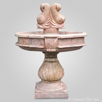 Fish For Two™ - marble yellow one layer fountain