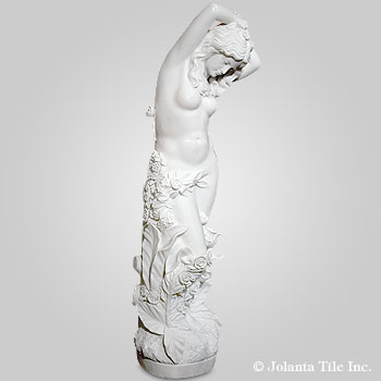 Garden Goddess™ - marble white traditional sculpture