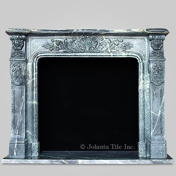 Gilbert™ - marble traditional fireplace