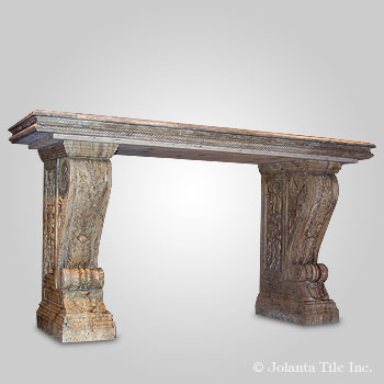 Hilton Table™ - travertine carved table