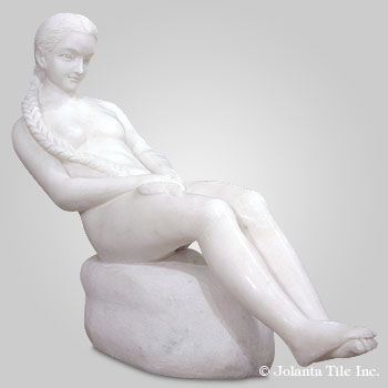 Imagining™ - marble white modern sculpture