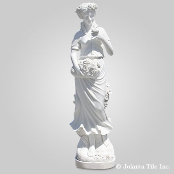 In The Garden™ - marble white traditional sculpture