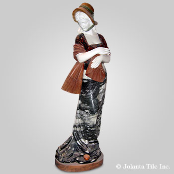 Jane™ - marble multicolor traditional sculpture