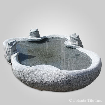 Lilly Pond™ - granite green bird bath