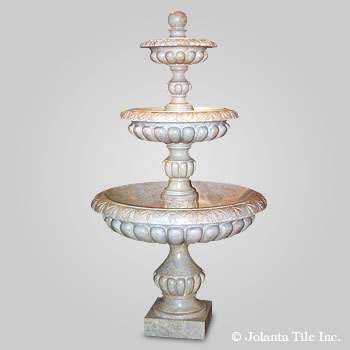 Majestic™ - marble yellow three layer fountain