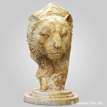 Persistent Tiger™ - marble yellow tiger bust