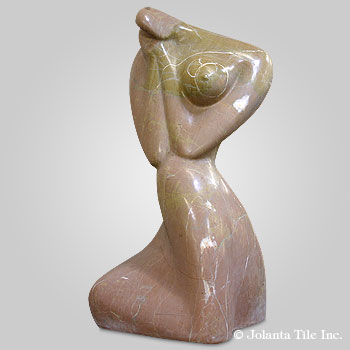 Please Come True™ - marble yellow modern sculpture