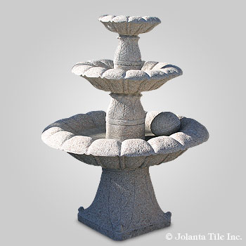 Poppy™ - Granite pink three layer fountain