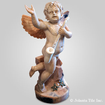 Saxophone Cupid™ - marble mutlicolor cherub