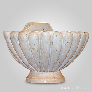 Scroll Pot™ - marble yellow pot decor