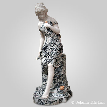 Secret Pond™ - marble multicolor traditional sculpture