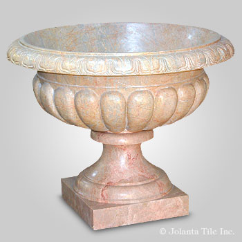 Softly™ - marble yellow pot decor