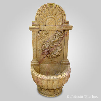 Summer Fruit™ - Marble brown wall fountain