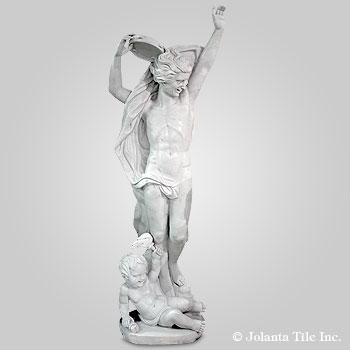 The Spirit Of The Dance - marble white historical sculpture