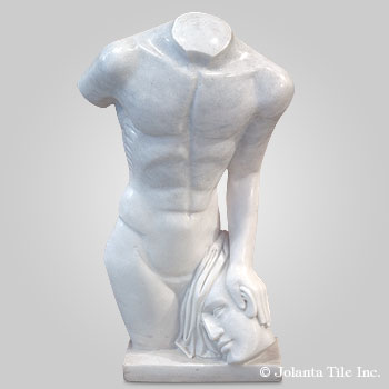 This Is Man™ - marble white modern sculpture