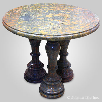 TriPoli™ - marble multicolor table