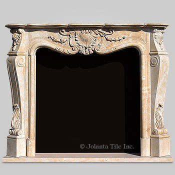 Uncle Albert™ - marble traditional fireplace