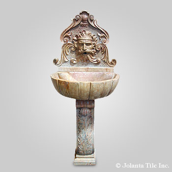 Viking Trumpet™ - Marble yellow wall fountain